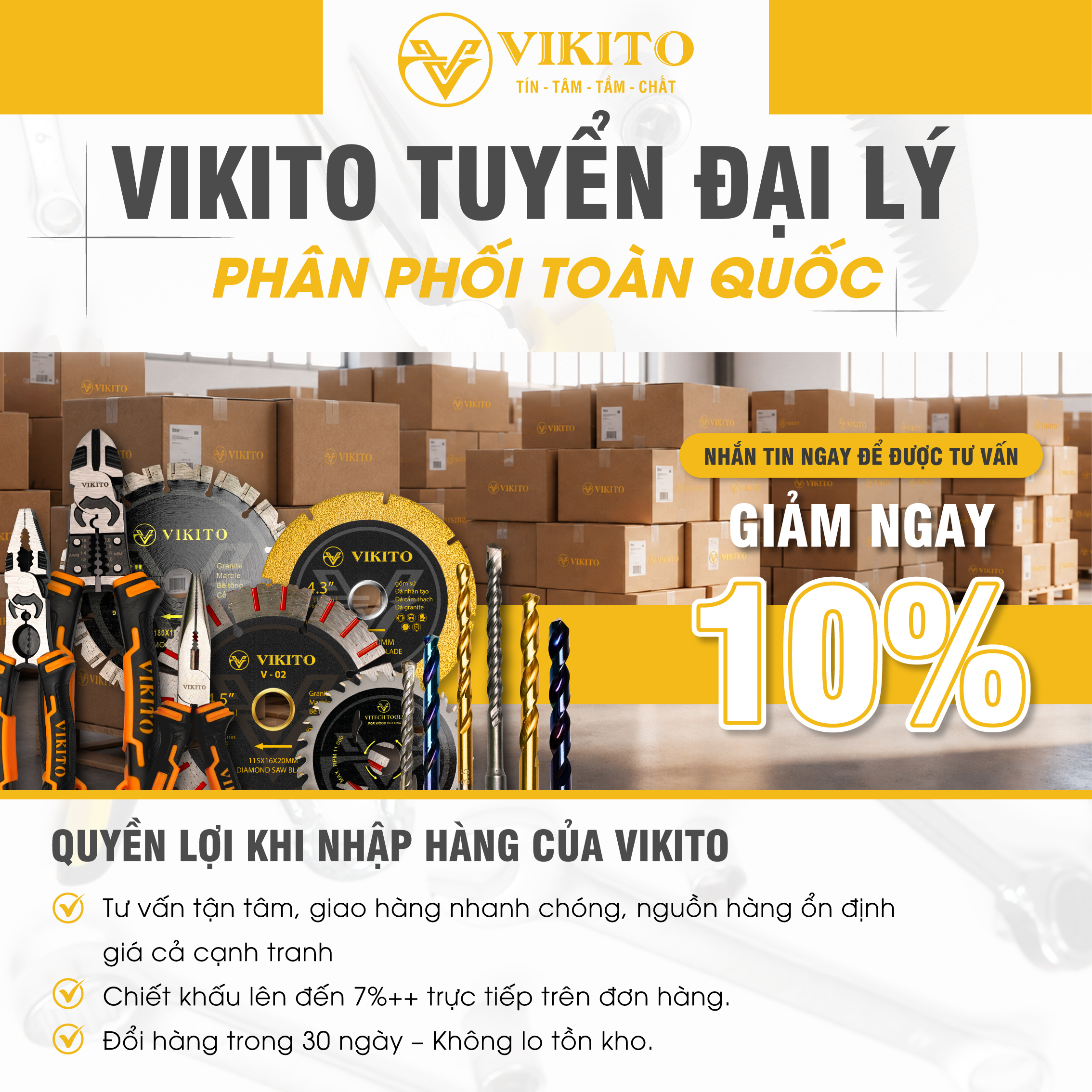 VIKITO Tuyển Đại Lý Phân Phối Toàn Quốc | Cùng Hợp Tác, Cùng Phát Triển!
